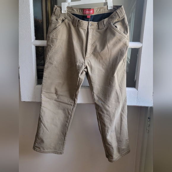 Coleman Insulated Canvass Cargo Work Pants - Picture 1 of 4
